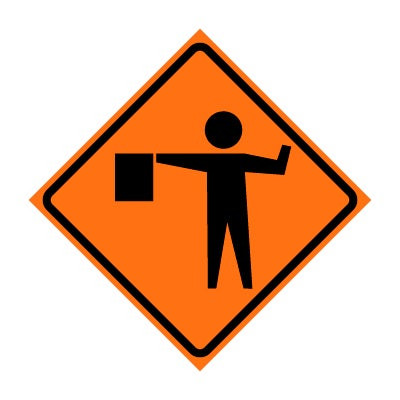 Roll-Up Traffic Signs - 36" x 36" Vinyl & Reflective