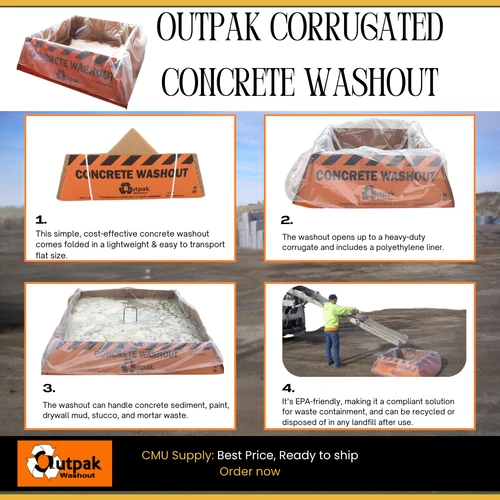 Outpak Corrugated Concrete Washout