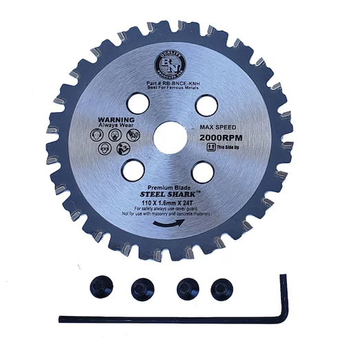 BN Products Steel Shark Replacement Circular Saw Blade - 4-3/8"