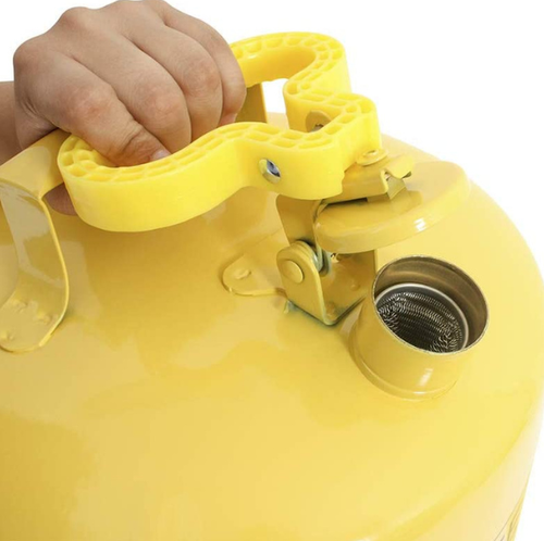 Eagle Type I 5-Gallon Yellow Safety Gas Can with Funnel