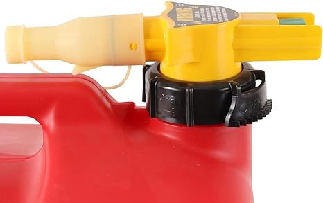 No-Spill 5-Gallon Red Poly Gas Can