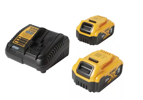 DeWalt 20V Max 5Ah Battery (2 pack) With Charger