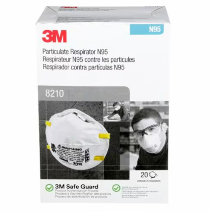 3M N95 Particulate Respitartor Dust Mask - Box of 20