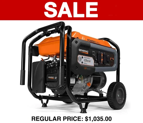 Generac GP6500 6500 Watt Portable Generator