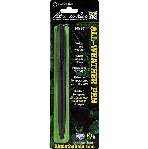 Rite in the Rain Black Metal Clicker Pen