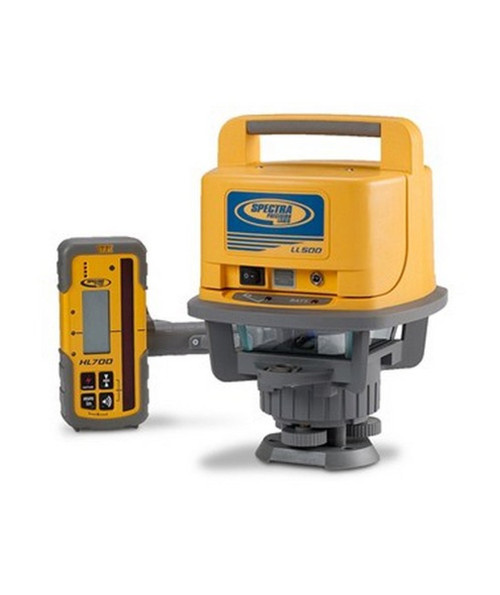 Spectra Precision LL500 Laser Level with HL700 Detector & Clamp