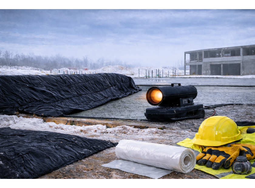 Cold-Weather Concreting Checklist: Heaters, Blankets & Additives