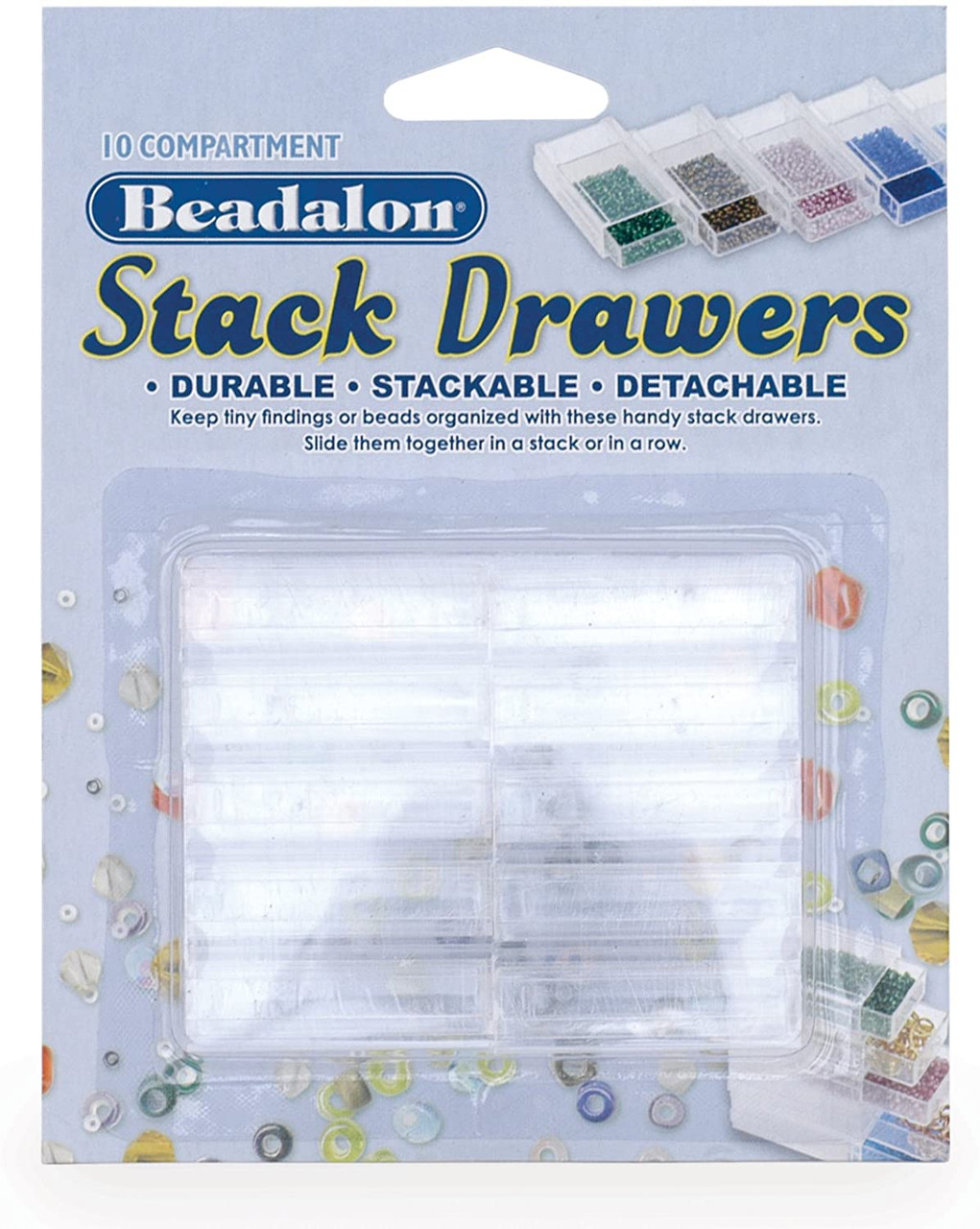 Beadalon - Stack Drawers - 10 Compartment - Stackable/Detachable