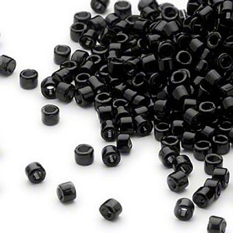 DB0010 - 11/0 - Miyuki Delica - Black - 50gms - Cylinder Seed Beads