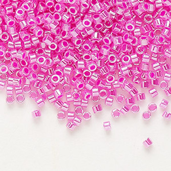 DB0247 - 11/0 - Miyuki Delica - Lined Crystal Raspberry - 50gms - Cylinder Seed Beads
