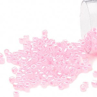 DB0245 - 11/0 - Miyuki Delica - Colour Lined Bubblegum - 50gms - Cylinder Seed Beads