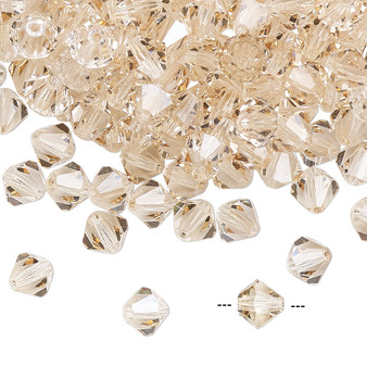 6mm - Preciosa Czech - Crystal Honey - 24pk - Faceted Bicone Crystal