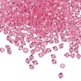 3mm - Preciosa Czech - Rose - 144 pk - Faceted Bicone Crystal