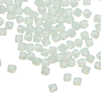 4mm - Preciosa Czech - Chrysolite Opal - 144pk - Faceted Bicone Crystal