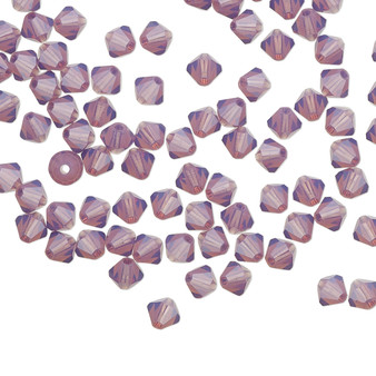 4mm - Preciosa Czech - Amethyst Opal - 144pk - Faceted Bicone Crystal