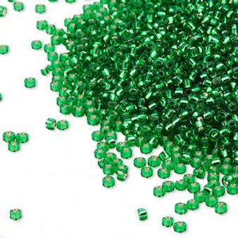 15-16 - 15/0 - Miyuki - Silver Lined Peridot Green - 35gms - Glass Round Seed Beads