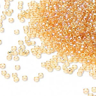 15-251 - 15/0 - Miyuki - Transparent Rainbow Light Gold - 35gms - Glass Round Seed Beads