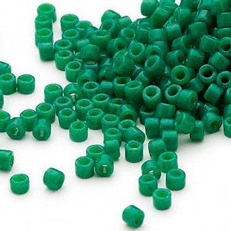 DB0656 - 11/0 - Miyuki Delica - Opaque Green - 50gms - Cylinder Seed Beads