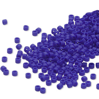 DB0756 - 11/0 - Miyuki Delica - Opaque Matte Cobalt - 50gms - Cylinder Seed Beads