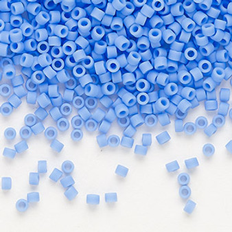 DB0760 - 11/0 - Miyuki Delica - Opaque Matte Medium Blue - 50gms - Cylinder Seed Beads