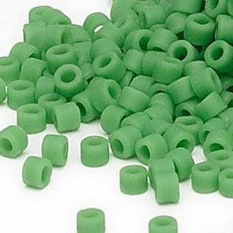 DB0754 - 11/0 - Miyuki Delica - Opaque Matte Green - 50gms - Cylinder Seed Beads