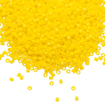 DB1132 - 11/0 - Miyuki Delica - Opaque Canary - 7.5gms - Cylinder Seed Beads