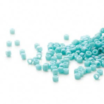 DB0878 - 11/0 - Miyuki Delica - Opaque Matte Rainbow Turquoise Blue - 50gms - Cylinder Seed Beads