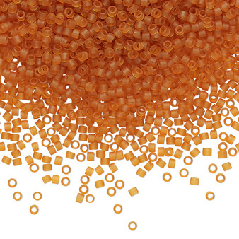 DB1261 - 11/0 - Miyuki Delica - Transparent Matte Marigold - 50gms - Cylinder Seed Beads