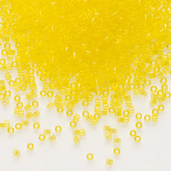 DB1301 - 11/0 - Miyuki Delica - Transparent Light Yellow - 50gms - Cylinder Seed Beads