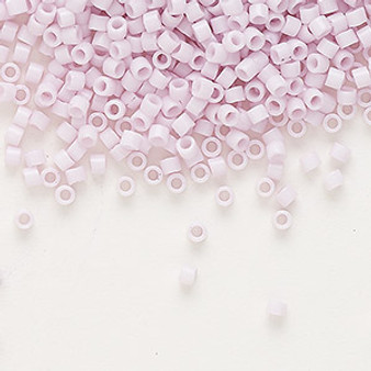 DB1494 - 11/0 - Miyuki Delica - Opaque White Glazed Lilac - 7.5gms - Cylinder Seed Beads