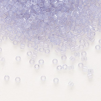 DB1407 - 11/0 - Miyuki Delica - Transparent Crystal Glazed  Lavender Ice - 7.5gms - Cylinder Seed Beads