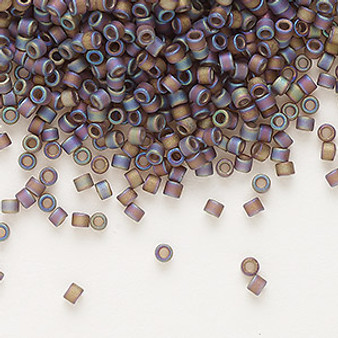 DB0865 - 11/0 - Miyuki Delica - Transparent Matte Rainbow Purple - 50gms - Cylinder Seed Beads