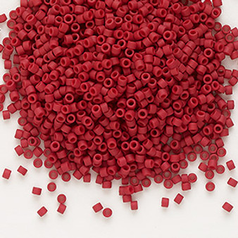 DB0796 - 11/0 - Miyuki Delica - Opaque Matte Dark Red - 50gms - Cylinder Seed Beads