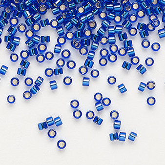 DB0047 - 11/0 - Miyuki Delica - Transparent Silver Lined Blue - 50gms - Cylinder Seed Beads