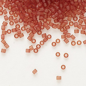 DB0773 - 11/0 - Miyuki Delica - Transparent Matte Salmon - 50gms - Cylinder Seed Beads