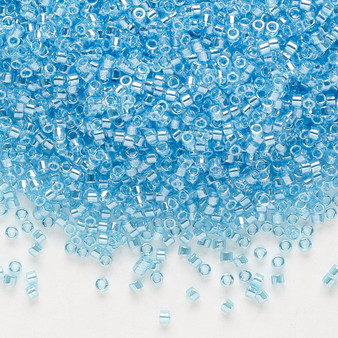 DB1229 - 11/0 - Miyuki Delica - Translucent Luster Ocean Blue - 50gms - Cylinder Seed Beads