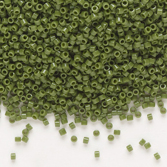 DB1135 - 11/0 - Miyuki Delica - Opaque Avocado - 7.5gms - Cylinder Seed Beads