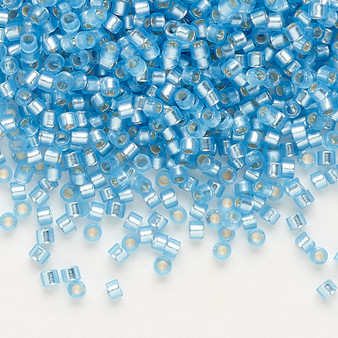DB0692 - 11/0 - Miyuki Delica - Transparent Silver Lined Frosted Sky Blue - 50gms - Cylinder Seed Beads