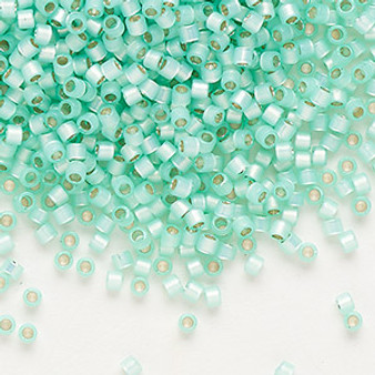 DB0626 - 11/0 - Miyuki Delica - Transparent Silver Lined Opal Light Aqua - 50gms - Cylinder Seed Beads