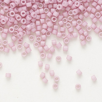 DB0355 - 11/0 - Miyuki Delica - Opaque Matte Gold Luster Light Rose - 50gms - Cylinder Seed Beads