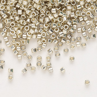 DB1831 - 11/0 - Miyuki Delica - Duracoat® opaque galvanized silver - 50gms - Cylinder Seed Beads