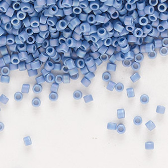 DB2318 - 11/0 - Miyuki Delica - Opaque Matte Rainbow Mermaid Blue - 50gms - Cylinder Seed Beads