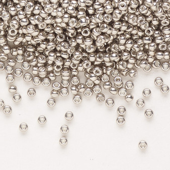 11-1095 - 11/0 - Miyuki - Opaque Galvanized Pewter - 25gms - Glass Round Seed Bead