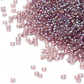 15-256 - 15/0 - Miyuki - Transparent Rainbow Lilac - 35gms Glass Round Seed Beads