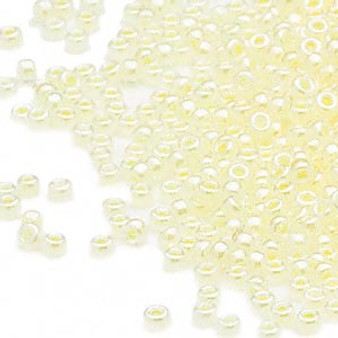 15-514 - 15/0 - Miyuki - Translucent Ceylon Light Yellow - 35gms Glass Round Seed Beads