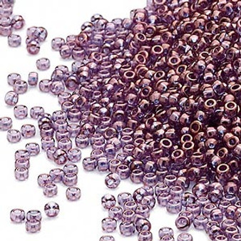 15-312 - 15/0 - Miyuki - Translucent Gold Luster Violet - 35gms Glass Round Seed Beads