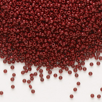 15-4470 - 15/0 - Miyuki - Duracoat Opaque Maroon - 8.2gms Vial Glass Round Seed Beads