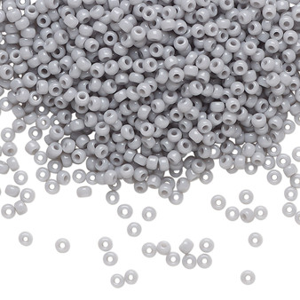 11-498 - 11/0 - Miyuki - Opaque Ghost Grey - 25gms - Glass Round Seed Bead