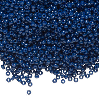 11-4493 - 11/0 - Miyuki - Duracoat Opaque Navy Blue - 25gms - Glass Round Seed Bead