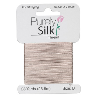 Thread, Purely Silk™, Grey. 1 x Card Size D - 28yds